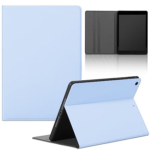 ZhuoFan Hülle für Samsung Galaxy Tab S2 9,7''(SM-T810/T815) Tablet, PU Leder Flip Schutzhülle Cover mit Ständerfunktion Stoßfest Wallet Case Multi-Winkel Verstellbar Ständer, 07 blau von ZhuoFan