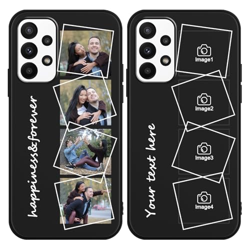 ZhuoFan Personalisierte Handyhülle für Samsung Galaxy A33 5G 6,4", Personalisiert Schutzhülle mit Eigenem Foto Bild Text Selbst Gestaltet Schwarz Silikon Stoßfest Individuelle Custom Case ZhuoFan Personalisierte Handyhülle für Samsung Galaxy A33 5G 6,4", Personalisiert Schutzhülle mit Eigenem Foto Bild Text Selbst Gestaltet Schwarz Silikon Stoßfest Individuelle Custom Case von ZhuoFan