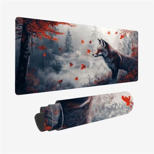 Baum Mauspad 1200 x 600 x 3mm Schreibtischunterlage Fuchs Mousepad mit Vernähte Kanten und rutschfeste Gummibasis, WassXerdicht XXL Mauspad PC Zubehör, Home Office Deko, Geschenke für Männer,Model98 Baum Mauspad 1200 x 600 x 3mm Schreibtischunterlage Fuchs Mousepad mit Vernähte Kanten und rutschfeste Gummibasis, WassXerdicht XXL Mauspad PC Zubehör, Home Office Deko, Geschenke für Männer,Model98 von Zhxizscc