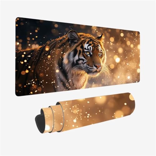Fantasie Mauspad 600 x 300 x 3mm Schreibtischunterlage Tiger Mousepad mit Vernähte Kanten und rutschfeste Gummibasis, WassXerdicht XXL Mauspad PC Zubehör, Office Deko, Geschenke für Männer,Model134 Fantasie Mauspad 600 x 300 x 3mm Schreibtischunterlage Tiger Mousepad mit Vernähte Kanten und rutschfeste Gummibasis, WassXerdicht XXL Mauspad PC Zubehör, Office Deko, Geschenke für Männer,Model134 von Zhxizscc
