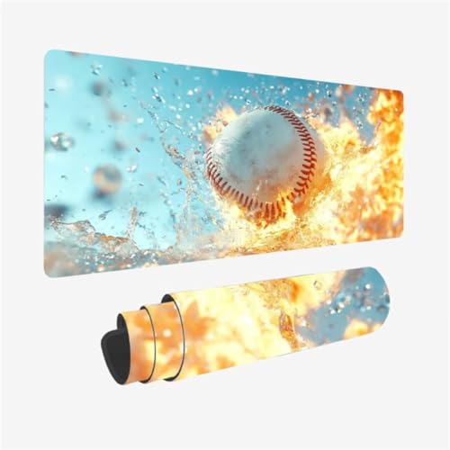 Fantasie Mauspad 700 x 300 x 3mm Schreibtischunterlage Baseball Mousepad mit Vernähte Kanten und rutschfeste Gummibasis, WassXerdicht XXL Mauspad PC Zubehör, Office Deko, Geschenke für Männer,Model14 Fantasie Mauspad 700 x 300 x 3mm Schreibtischunterlage Baseball Mousepad mit Vernähte Kanten und rutschfeste Gummibasis, WassXerdicht XXL Mauspad PC Zubehör, Office Deko, Geschenke für Männer,Model14 von Zhxizscc