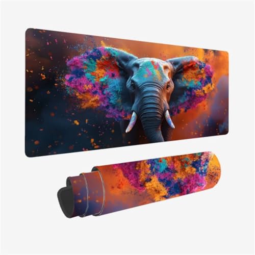 Farbe Mauspad 1500 x 800 x 3mm Schreibtischunterlage Elefant Mousepad mit Vernähte Kanten und rutschfeste Gummibasis, WassXerdicht XXL Mauspad PC Zubehör, Office Deko, Geschenke für Männer,Model266 Farbe Mauspad 1500 x 800 x 3mm Schreibtischunterlage Elefant Mousepad mit Vernähte Kanten und rutschfeste Gummibasis, WassXerdicht XXL Mauspad PC Zubehör, Office Deko, Geschenke für Männer,Model266 von Zhxizscc