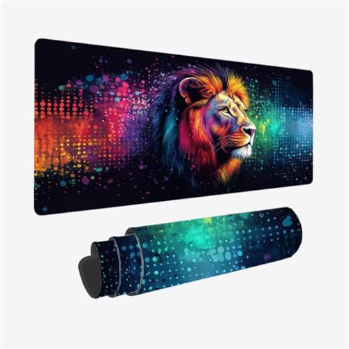 Farbe Mauspad 1500 x 800 x 3mm Schreibtischunterlage LöWe Mousepad mit Vernähte Kanten und rutschfeste Gummibasis, WassXerdicht XXL Mauspad PC Zubehör, Home Office Deko, Geschenke für Männer,Model326 Farbe Mauspad 1500 x 800 x 3mm Schreibtischunterlage LöWe Mousepad mit Vernähte Kanten und rutschfeste Gummibasis, WassXerdicht XXL Mauspad PC Zubehör, Home Office Deko, Geschenke für Männer,Model326 von Zhxizscc
