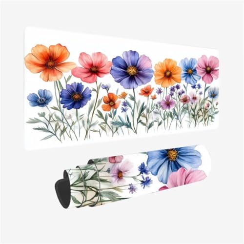Gaming Mauspad XXL 1000 x 500 mm, Kunst Mousepad Blume Muster mit rutschfeste Gummibasis, Großes Mousepad Gaming Zubehör für Verbessert Präzision und Geschwindigkeix, Geschenke für Frauen,Model382 Gaming Mauspad XXL 1000 x 500 mm, Kunst Mousepad Blume Muster mit rutschfeste Gummibasis, Großes Mousepad Gaming Zubehör für Verbessert Präzision und Geschwindigkeix, Geschenke für Frauen,Model382 von Zhxizscc