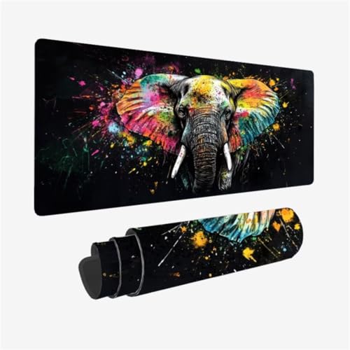 Gaming Mauspad XXL 1200 x 600 mm, Farbe Mousepad Elefant Muster mit rutschfeste Gummibasis, Großes Mousepad Gaming Zubehör für Verbessert Präzision und Geschwindigkeix, Geschenke für Frauen,Model238 Gaming Mauspad XXL 1200 x 600 mm, Farbe Mousepad Elefant Muster mit rutschfeste Gummibasis, Großes Mousepad Gaming Zubehör für Verbessert Präzision und Geschwindigkeix, Geschenke für Frauen,Model238 von Zhxizscc