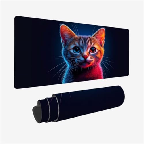 Gaming Mauspad XXL 1200 x 600 mm, Kunst Mousepad Katze Muster mit rutschfeste Gummibasis, Großes Mousepad Gaming Zubehör für Verbessert Präzision und Geschwindigkeix, Geschenke für Frauen,Model403 Gaming Mauspad XXL 1200 x 600 mm, Kunst Mousepad Katze Muster mit rutschfeste Gummibasis, Großes Mousepad Gaming Zubehör für Verbessert Präzision und Geschwindigkeix, Geschenke für Frauen,Model403 von Zhxizscc