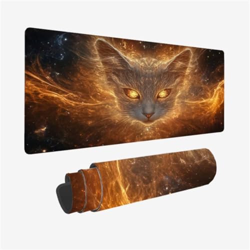Gaming Mauspad XXL 1500 x 800 mm, Fantasie Mousepad Katze Muster mit rutschfeste Gummibasis, Großes Mousepad Gaming Zubehör für Verbessert Präzision und Geschwindigkeix, Geschenke für Frauen,Model19 Gaming Mauspad XXL 1500 x 800 mm, Fantasie Mousepad Katze Muster mit rutschfeste Gummibasis, Großes Mousepad Gaming Zubehör für Verbessert Präzision und Geschwindigkeix, Geschenke für Frauen,Model19 von Zhxizscc