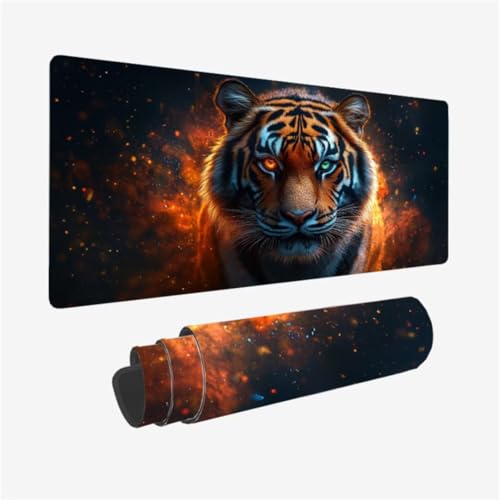 Gaming Mauspad XXL 1500 x 800 mm, Fantasie Mousepad Tiger Muster mit rutschfeste Gummibasis, Großes Mousepad Gaming Zubehör für Verbessert Präzision und Geschwindigkeix, Geschenke für Frauen,Model397 Gaming Mauspad XXL 1500 x 800 mm, Fantasie Mousepad Tiger Muster mit rutschfeste Gummibasis, Großes Mousepad Gaming Zubehör für Verbessert Präzision und Geschwindigkeix, Geschenke für Frauen,Model397 von Zhxizscc