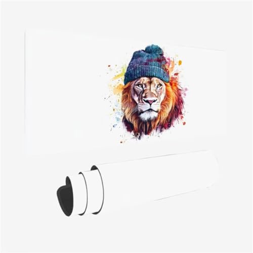 Gaming Mauspad XXL 1500 x 800 mm, Hut Mousepad LöWe Muster Design mit Rutschfeste Gummibasis, Großes Mousepad Gaming Zubehör für Verbessert Präzision und Geschwindigkeix, Geschenke für Frauen,Model121 Gaming Mauspad XXL 1500 x 800 mm, Hut Mousepad LöWe Muster Design mit Rutschfeste Gummibasis, Großes Mousepad Gaming Zubehör für Verbessert Präzision und Geschwindigkeix, Geschenke für Frauen,Model121 von Zhxizscc