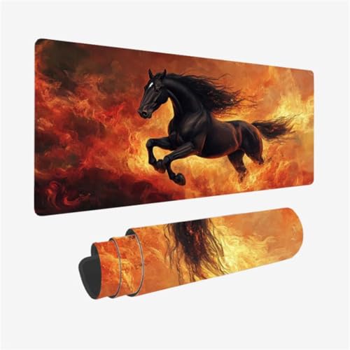 Gaming Mauspad XXL 1600 x 800 mm, Fantasie Mousepad Pferd Muster mit rutschfeste Gummibasis, Großes Mousepad Gaming Zubehör für Verbessert Präzision und Geschwindigkeix, Geschenke für Frauen,Model124 Gaming Mauspad XXL 1600 x 800 mm, Fantasie Mousepad Pferd Muster mit rutschfeste Gummibasis, Großes Mousepad Gaming Zubehör für Verbessert Präzision und Geschwindigkeix, Geschenke für Frauen,Model124 von Zhxizscc
