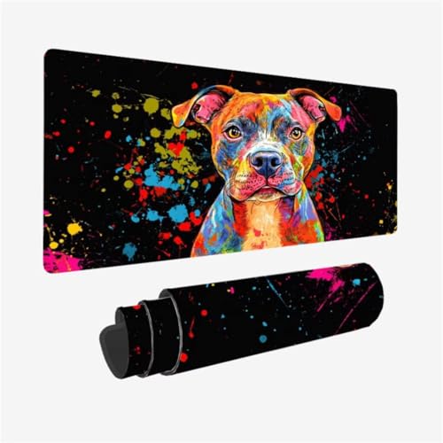 Gaming Mauspad XXL 1600 x 800 mm, Farbe Mousepad Hund Muster Design mit Rutschfeste Gummibasis, Groß Mousepad Gaming Zubehör für Verbessert Präzision und Geschwindigkeix, Geschenke für Frauen,Model364 Gaming Mauspad XXL 1600 x 800 mm, Farbe Mousepad Hund Muster Design mit Rutschfeste Gummibasis, Groß Mousepad Gaming Zubehör für Verbessert Präzision und Geschwindigkeix, Geschenke für Frauen,Model364 von Zhxizscc