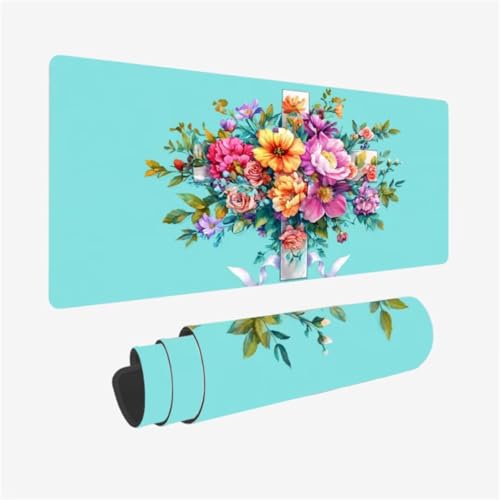 Gaming Mauspad XXL 1600 x 800 mm, Kunst Mousepad Blume Muster mit rutschfeste Gummibasis, Großes Mousepad Gaming Zubehör für Verbessert Präzision und Geschwindigkeix, Geschenke für Frauen,Model280 Gaming Mauspad XXL 1600 x 800 mm, Kunst Mousepad Blume Muster mit rutschfeste Gummibasis, Großes Mousepad Gaming Zubehör für Verbessert Präzision und Geschwindigkeix, Geschenke für Frauen,Model280 von Zhxizscc