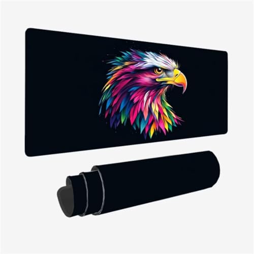 Gaming Mauspad XXL 1600 x 800 mm, Kunst Mousepad adler Muster Design mit Rutschfeste Gummibasis, Groß Mousepad Gaming Zubehör für Verbessert Präzision und Geschwindigkeix, Geschenke für Frauen,Model64 Gaming Mauspad XXL 1600 x 800 mm, Kunst Mousepad adler Muster Design mit Rutschfeste Gummibasis, Groß Mousepad Gaming Zubehör für Verbessert Präzision und Geschwindigkeix, Geschenke für Frauen,Model64 von Zhxizscc