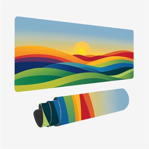 Gaming Mauspad XXL 1600 x 800 mm, Sonnenuntergang Mousepad Farbe Muster mit rutschfeste Gummibasis, Mousepad Gaming Zubehör für Verbessert Präzision und Geschwindigkeix, Geschenke für Frauen,Model70 Gaming Mauspad XXL 1600 x 800 mm, Sonnenuntergang Mousepad Farbe Muster mit rutschfeste Gummibasis, Mousepad Gaming Zubehör für Verbessert Präzision und Geschwindigkeix, Geschenke für Frauen,Model70 von Zhxizscc