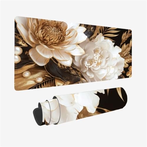 Gaming Mauspad XXL 800 x 300 mm, Pfingstrose Mousepad Blume Muster mit rutschfeste Gummibasis, Groß Mousepad Gaming Zubehör für Verbessert Präzision und Geschwindigkeix, Geschenke für Frauen,Model136 Gaming Mauspad XXL 800 x 300 mm, Pfingstrose Mousepad Blume Muster mit rutschfeste Gummibasis, Groß Mousepad Gaming Zubehör für Verbessert Präzision und Geschwindigkeix, Geschenke für Frauen,Model136 von Zhxizscc