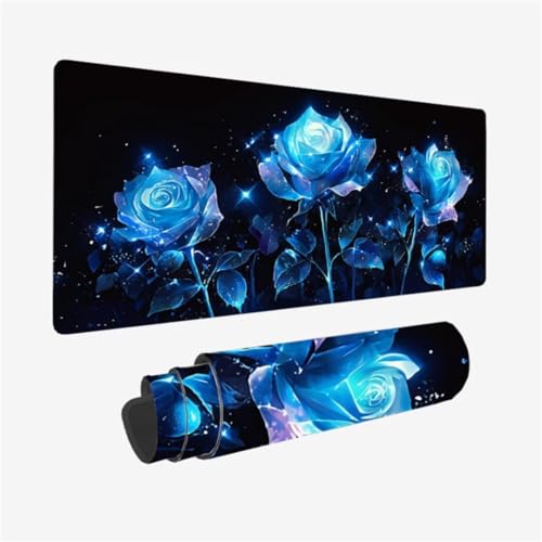 Gaming Mauspad XXL 800 x 400 mm, Fantasie Mousepad Rose Muster mit rutschfeste Gummibasis, Großes Mousepad Gaming Zubehör für Verbessert Präzision und Geschwindigkeix, Geschenke für Frauen,Model196 Gaming Mauspad XXL 800 x 400 mm, Fantasie Mousepad Rose Muster mit rutschfeste Gummibasis, Großes Mousepad Gaming Zubehör für Verbessert Präzision und Geschwindigkeix, Geschenke für Frauen,Model196 von Zhxizscc