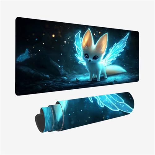 Gaming Mauspad XXL 800 x 400 mm, FlüGel Mousepad Fuchs Muster Design mit Rutschfeste Gummibasis, Groß Mousepad Gaming Zubehör für Verbessert Präzision und Geschwindigkeix, Geschenke für Frauen,Model76 Gaming Mauspad XXL 800 x 400 mm, FlüGel Mousepad Fuchs Muster Design mit Rutschfeste Gummibasis, Groß Mousepad Gaming Zubehör für Verbessert Präzision und Geschwindigkeix, Geschenke für Frauen,Model76 von Zhxizscc