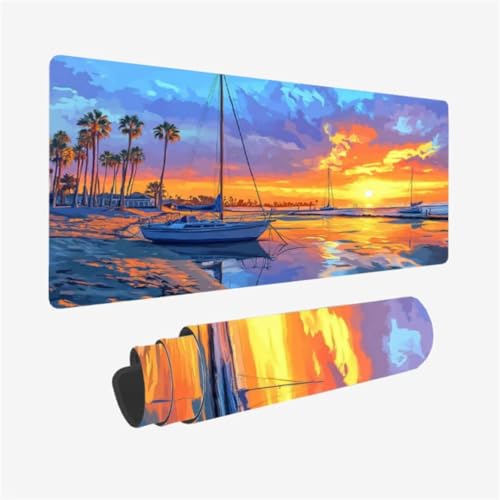 Gaming Mauspad XXL 800 x 400 mm, Sonnenuntergang Mousepad Boot Muster mit rutschfeste Gummibasis, Mousepad Gaming Zubehör für Verbessert Präzision und Geschwindigkeix, Geschenke für Frauen,Model31 Gaming Mauspad XXL 800 x 400 mm, Sonnenuntergang Mousepad Boot Muster mit rutschfeste Gummibasis, Mousepad Gaming Zubehör für Verbessert Präzision und Geschwindigkeix, Geschenke für Frauen,Model31 von Zhxizscc