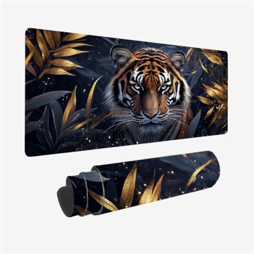 Gaming Mauspad XXL 800 x 400 mm, anlage Mousepad Tiger Muster mit rutschfeste Gummibasis, Großes Mousepad Gaming Zubehör für Verbessert Präzision und Geschwindigkeix, Geschenke für Frauen,Model133 Gaming Mauspad XXL 800 x 400 mm, anlage Mousepad Tiger Muster mit rutschfeste Gummibasis, Großes Mousepad Gaming Zubehör für Verbessert Präzision und Geschwindigkeix, Geschenke für Frauen,Model133 von Zhxizscc