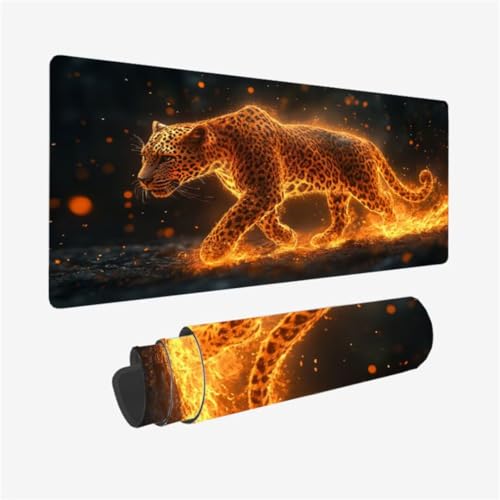 Gaming Mauspad XXL 900 x 300 mm, Fantasie Mousepad Leopard Muster mit Rutschfeste Gummibasis, Großes Mousepad Gaming Zubehör für Verbessert Präzision und Geschwindigkeix, Geschenke für Frauen,Model400 Gaming Mauspad XXL 900 x 300 mm, Fantasie Mousepad Leopard Muster mit Rutschfeste Gummibasis, Großes Mousepad Gaming Zubehör für Verbessert Präzision und Geschwindigkeix, Geschenke für Frauen,Model400 von Zhxizscc