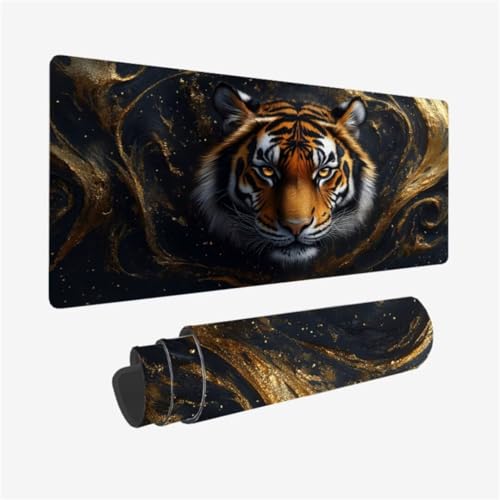 Gaming Mauspad XXL 900 x 300 mm, Kunst Mousepad Tiger Muster Design mit Rutschfeste Gummibasis, Groß Mousepad Gaming Zubehör für Verbessert Präzision und Geschwindigkeix, Geschenke für Frauen,Model331 Gaming Mauspad XXL 900 x 300 mm, Kunst Mousepad Tiger Muster Design mit Rutschfeste Gummibasis, Groß Mousepad Gaming Zubehör für Verbessert Präzision und Geschwindigkeix, Geschenke für Frauen,Model331 von Zhxizscc