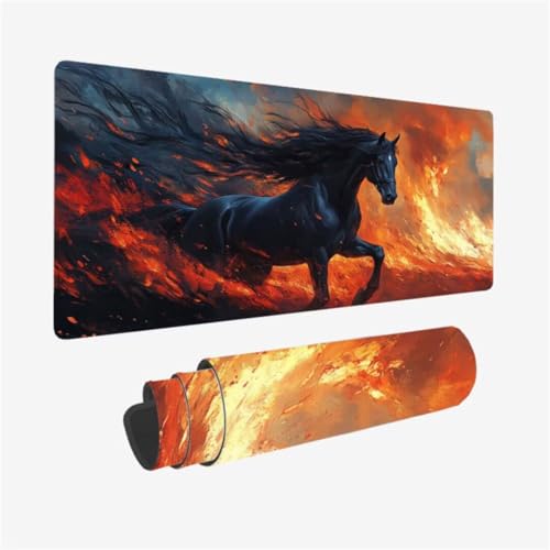 Gaming Mauspad XXL 900 x 400 mm, Fantasie Mousepad Pferd Muster mit rutschfeste Gummibasis, Großes Mousepad Gaming Zubehör für Verbessert Präzision und Geschwindigkeix, Geschenke für Frauen,Model268 Gaming Mauspad XXL 900 x 400 mm, Fantasie Mousepad Pferd Muster mit rutschfeste Gummibasis, Großes Mousepad Gaming Zubehör für Verbessert Präzision und Geschwindigkeix, Geschenke für Frauen,Model268 von Zhxizscc