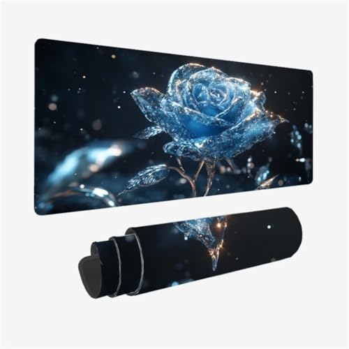 Gaming Mauspad XXL 900 x 400 mm, Fantasie Mousepad Rose Muster mit rutschfeste Gummibasis, Großes Mousepad Gaming Zubehör für Verbessert Präzision und Geschwindigkeix, Geschenke für Frauen,Model49 Gaming Mauspad XXL 900 x 400 mm, Fantasie Mousepad Rose Muster mit rutschfeste Gummibasis, Großes Mousepad Gaming Zubehör für Verbessert Präzision und Geschwindigkeix, Geschenke für Frauen,Model49 von Zhxizscc