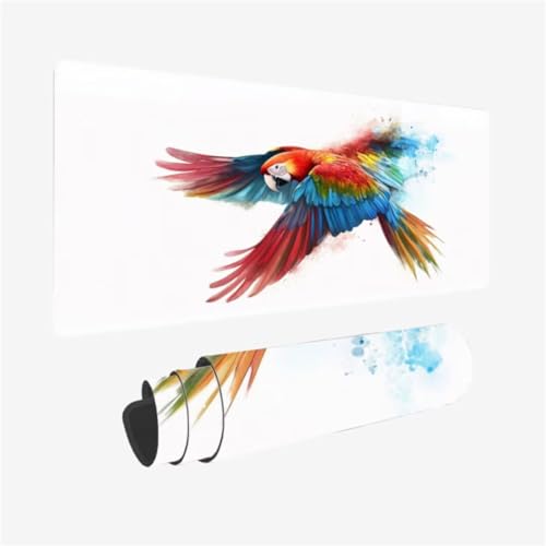 Kunst Mauspad 900 x 300 x 3mm Schreibtischunterlage Papagei Mousepad mit Vernähte Kanten und Rutschfeste Gummibasis, WassXerdicht XXL Mauspad PC Zubehör, Home Office Deko, Geschenke für Männer,Model68 Kunst Mauspad 900 x 300 x 3mm Schreibtischunterlage Papagei Mousepad mit Vernähte Kanten und Rutschfeste Gummibasis, WassXerdicht XXL Mauspad PC Zubehör, Home Office Deko, Geschenke für Männer,Model68 von Zhxizscc