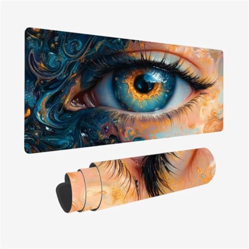 Mousepad 1000x500mm XXL Mauspad Auge Schreibtischunterlage Kunst Muster mit rutschfeste Gummibasis Design, Vernähte Kanten, WassXerdicht Desk Mat, Anti-Rutsch, Waschbar, Gamer Gaming Zubehör,Model369 Mousepad 1000x500mm XXL Mauspad Auge Schreibtischunterlage Kunst Muster mit rutschfeste Gummibasis Design, Vernähte Kanten, WassXerdicht Desk Mat, Anti-Rutsch, Waschbar, Gamer Gaming Zubehör,Model369 von Zhxizscc