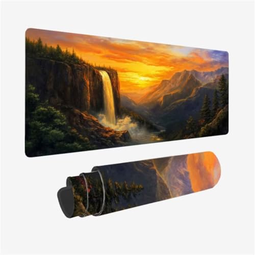 Mousepad 1000x500mm XXL Mauspad Fallen Schreibtischunterlage Landschaft Muster mit rutschfeste Gummibasis, Vernähte Kanten, WassXerdicht Desk Mat, Anti-Rutsch, Waschbar, Gamer Gaming Zubehör,Model135 Mousepad 1000x500mm XXL Mauspad Fallen Schreibtischunterlage Landschaft Muster mit rutschfeste Gummibasis, Vernähte Kanten, WassXerdicht Desk Mat, Anti-Rutsch, Waschbar, Gamer Gaming Zubehör,Model135 von Zhxizscc