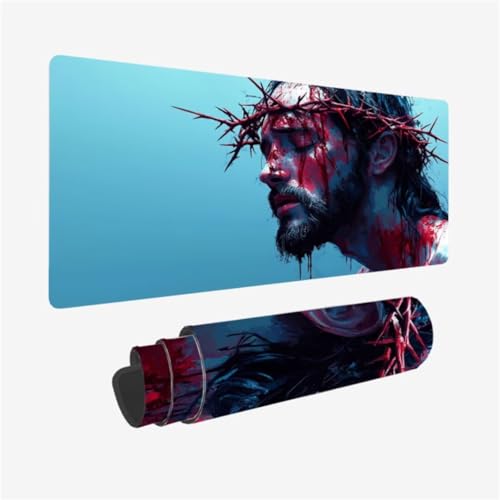 Mousepad 1000x500mm XXL Mauspad Mann Schreibtischunterlage Glauben Muster mit rutschfeste Gummibasis, Vernähte Kanten, WassXerdicht Desk Mat, Anti-Rutsch, Waschbar, Gamer Gaming PC Zubehör,Model342 Mousepad 1000x500mm XXL Mauspad Mann Schreibtischunterlage Glauben Muster mit rutschfeste Gummibasis, Vernähte Kanten, WassXerdicht Desk Mat, Anti-Rutsch, Waschbar, Gamer Gaming PC Zubehör,Model342 von Zhxizscc