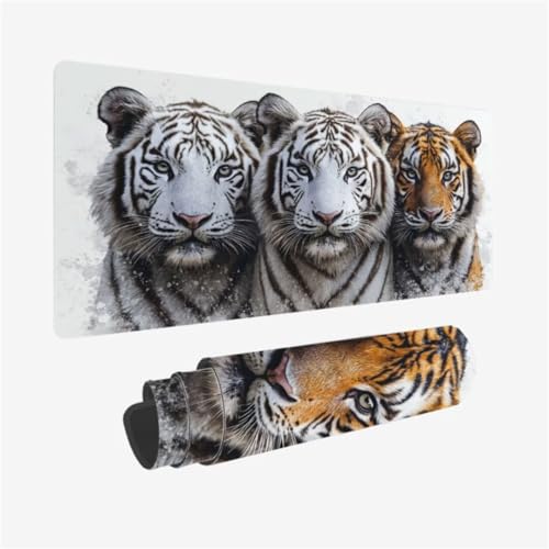 Mousepad 1000x500mm XXL Mauspad Tiger Schreibtischunterlage Tier Muster mit rutschfeste Gummibasis Design, Vernähte Kanten, WassXerdicht Desk Mat, Anti-Rutsch, Waschbar, Gamer Gaming Zubehör,Model327 Mousepad 1000x500mm XXL Mauspad Tiger Schreibtischunterlage Tier Muster mit rutschfeste Gummibasis Design, Vernähte Kanten, WassXerdicht Desk Mat, Anti-Rutsch, Waschbar, Gamer Gaming Zubehör,Model327 von Zhxizscc