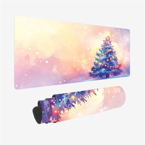 Mousepad 1000x500mm XXL Mauspad Weihnachtsbaum Schreibtischunterlage Kunst Muster mit rutschfeste Gummibasis, Vernähte Kanten, WassXerdicht Desk Mat, Anti-Rutsch, Waschbar, Gaming PC Zubehör,Model60 Mousepad 1000x500mm XXL Mauspad Weihnachtsbaum Schreibtischunterlage Kunst Muster mit rutschfeste Gummibasis, Vernähte Kanten, WassXerdicht Desk Mat, Anti-Rutsch, Waschbar, Gaming PC Zubehör,Model60 von Zhxizscc