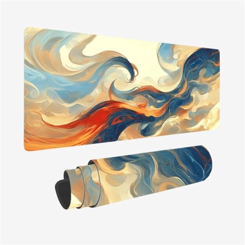 Mousepad 1200x600mm XXL Mauspad Streifen Schreibtischunterlage Kunst Muster mit rutschfeste Gummibasis, Vernähte Kanten, WassXerdicht Desk Mat, Anti-Rutsch, Waschbar, Gamer Gaming PC Zubehör,Model177 Mousepad 1200x600mm XXL Mauspad Streifen Schreibtischunterlage Kunst Muster mit rutschfeste Gummibasis, Vernähte Kanten, WassXerdicht Desk Mat, Anti-Rutsch, Waschbar, Gamer Gaming PC Zubehör,Model177 von Zhxizscc