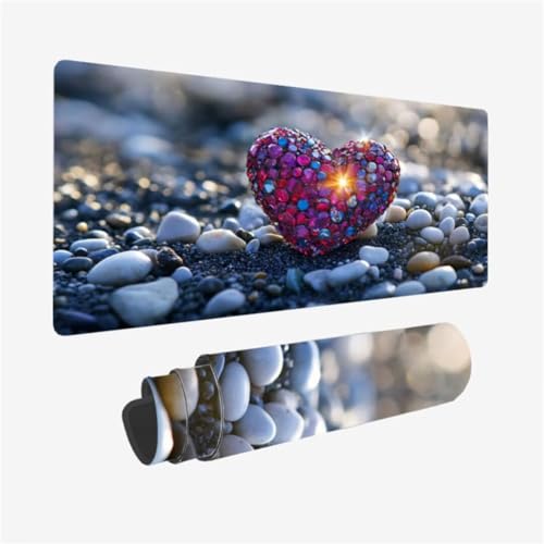 Mousepad 1500x800mm XXL Mauspad Liebe Schreibtischunterlage Juwel Muster mit Rutschfeste Gummibasis Design, Vernähte Kanten, WassXerdicht Desk Mat, Anti-Rutsch, Waschbar, Gamer Gaming Zubehör,Model108 Mousepad 1500x800mm XXL Mauspad Liebe Schreibtischunterlage Juwel Muster mit Rutschfeste Gummibasis Design, Vernähte Kanten, WassXerdicht Desk Mat, Anti-Rutsch, Waschbar, Gamer Gaming Zubehör,Model108 von Zhxizscc