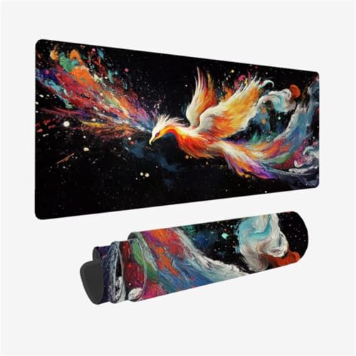 Mousepad 1500x800mm XXL Mauspad Phönix Schreibtischunterlage Fantasie Muster mit rutschfeste Gummibasis, Vernähte Kanten, WassXerdicht Desk Mat, Anti-Rutsch, Waschbar, Gamer Gaming PC Zubehör,Model69 Mousepad 1500x800mm XXL Mauspad Phönix Schreibtischunterlage Fantasie Muster mit rutschfeste Gummibasis, Vernähte Kanten, WassXerdicht Desk Mat, Anti-Rutsch, Waschbar, Gamer Gaming PC Zubehör,Model69 von Zhxizscc