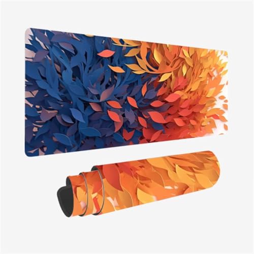 Mousepad 1500x800mm XXL Mauspad anlage Schreibtischunterlage BläTter Muster mit rutschfeste Gummibasis, Vernähte Kanten, WassXerdicht Desk Mat, Anti-Rutsch, Waschbar, Gamer Gaming PC Zubehör,Model168 Mousepad 1500x800mm XXL Mauspad anlage Schreibtischunterlage BläTter Muster mit rutschfeste Gummibasis, Vernähte Kanten, WassXerdicht Desk Mat, Anti-Rutsch, Waschbar, Gamer Gaming PC Zubehör,Model168 von Zhxizscc
