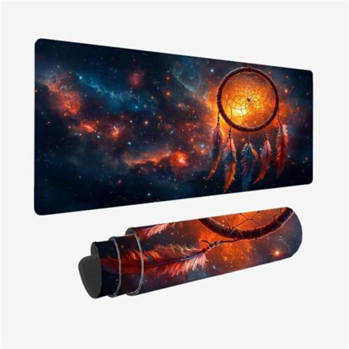 Mousepad 1600x800mm Mauspad Traumfänger Schreibtischunterlage Sternenhimmel Muster mit rutschfeste Gummibasis, Vernähte Kanten, WassXerdicht Desk Mat, Anti-Rutsch, Waschbar, Gaming Zubehör,Model312 Mousepad 1600x800mm Mauspad Traumfänger Schreibtischunterlage Sternenhimmel Muster mit rutschfeste Gummibasis, Vernähte Kanten, WassXerdicht Desk Mat, Anti-Rutsch, Waschbar, Gaming Zubehör,Model312 von Zhxizscc