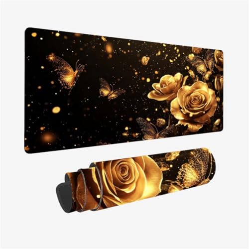 Mousepad 1600x800mm XXL Mauspad Rose Schreibtischunterlage Schmetterling Muster mit rutschfeste Gummibasis, Vernähte Kanten, WassXerdicht Desk Mat, Anti-Rutsch, Waschbar, Gamer Gaming Zubehör,Model39 Mousepad 1600x800mm XXL Mauspad Rose Schreibtischunterlage Schmetterling Muster mit rutschfeste Gummibasis, Vernähte Kanten, WassXerdicht Desk Mat, Anti-Rutsch, Waschbar, Gamer Gaming Zubehör,Model39 von Zhxizscc