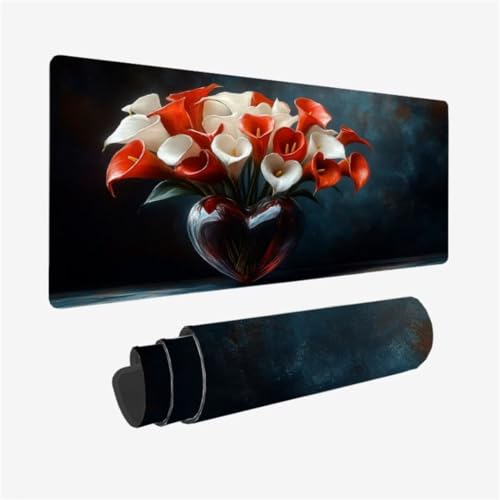 Mousepad 600x300mm XXL Mauspad Blume Schreibtischunterlage anlage Muster mit Rutschfeste Gummibasis Design, Vernähte Kanten, WassXerdicht Desk Mat, Anti-Rutsch, Waschbar, Gamer Gaming Zubehör,Model378 Mousepad 600x300mm XXL Mauspad Blume Schreibtischunterlage anlage Muster mit Rutschfeste Gummibasis Design, Vernähte Kanten, WassXerdicht Desk Mat, Anti-Rutsch, Waschbar, Gamer Gaming Zubehör,Model378 von Zhxizscc