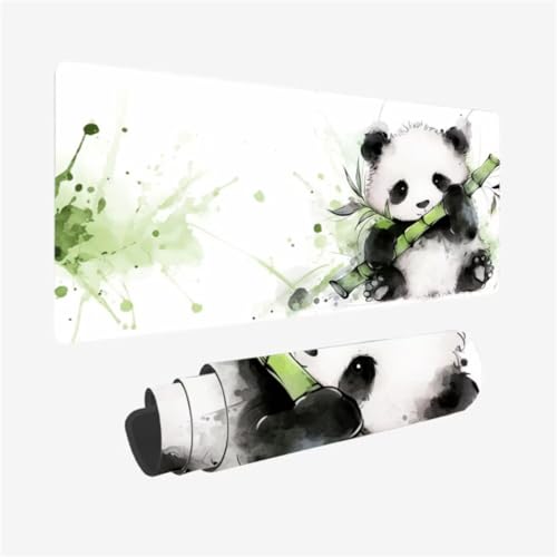 Mousepad 600x300mm XXL Mauspad Panda Schreibtischunterlage Bambus Muster mit Rutschfeste Gummibasis Design, Vernähte Kanten, WassXerdicht Desk Mat, Anti-Rutsch, Waschbar, Gamer Gaming Zubehör,Model210 Mousepad 600x300mm XXL Mauspad Panda Schreibtischunterlage Bambus Muster mit Rutschfeste Gummibasis Design, Vernähte Kanten, WassXerdicht Desk Mat, Anti-Rutsch, Waschbar, Gamer Gaming Zubehör,Model210 von Zhxizscc