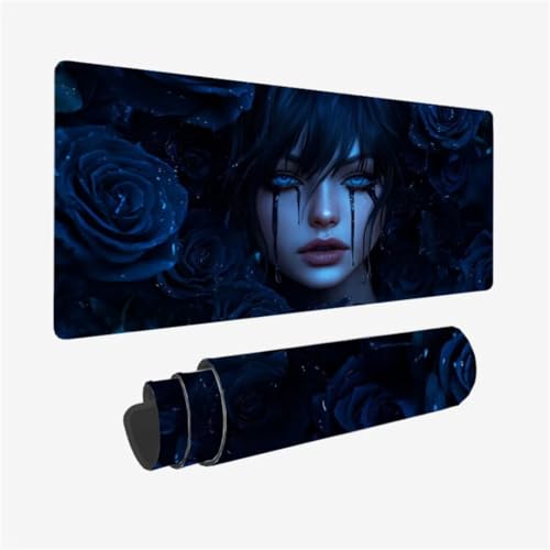 Mousepad 700x300mm XXL Mauspad Frau Schreibtischunterlage Rose Muster mit rutschfeste Gummibasis Design, Vernähte Kanten, WassXerdicht Desk Mat, Anti-Rutsch, Waschbar, Gamer Gaming PC Zubehör,Model84 Mousepad 700x300mm XXL Mauspad Frau Schreibtischunterlage Rose Muster mit rutschfeste Gummibasis Design, Vernähte Kanten, WassXerdicht Desk Mat, Anti-Rutsch, Waschbar, Gamer Gaming PC Zubehör,Model84 von Zhxizscc