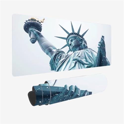 Mousepad 700x300mm XXL Mauspad Freiheitsstatue Schreibtischunterlage Skulptur Muster mit rutschfeste Gummibasis, Vernähte Kanten, WassXerdicht Desk Mat, Anti-Rutsch, Waschbar, Gaming Zubehör,Model189 Mousepad 700x300mm XXL Mauspad Freiheitsstatue Schreibtischunterlage Skulptur Muster mit rutschfeste Gummibasis, Vernähte Kanten, WassXerdicht Desk Mat, Anti-Rutsch, Waschbar, Gaming Zubehör,Model189 von Zhxizscc