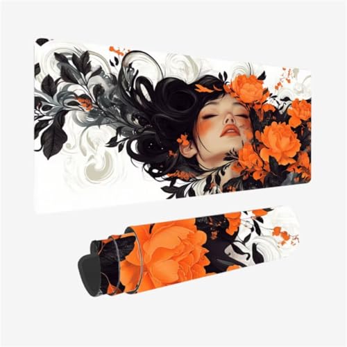 Mousepad 900x300mm XXL Mauspad Frau Schreibtischunterlage Pfingstrose Muster mit rutschfeste Gummibasis, Vernähte Kanten, WassXerdicht Desk Mat, Anti-Rutsch, Waschbar, Gamer Gaming PC Zubehör,Model27 Mousepad 900x300mm XXL Mauspad Frau Schreibtischunterlage Pfingstrose Muster mit rutschfeste Gummibasis, Vernähte Kanten, WassXerdicht Desk Mat, Anti-Rutsch, Waschbar, Gamer Gaming PC Zubehör,Model27 von Zhxizscc