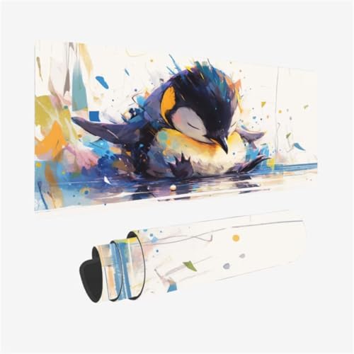 Mousepad 900x300mm XXL Mauspad Pinguin Schreibtischunterlage Niedlich Muster mit Rutschfeste Gummibasis, Vernähte Kanten, WassXerdicht Desk Mat, Anti-Rutsch, Waschbar, Gamer Gaming PC Zubehör,Model180 Mousepad 900x300mm XXL Mauspad Pinguin Schreibtischunterlage Niedlich Muster mit Rutschfeste Gummibasis, Vernähte Kanten, WassXerdicht Desk Mat, Anti-Rutsch, Waschbar, Gamer Gaming PC Zubehör,Model180 von Zhxizscc