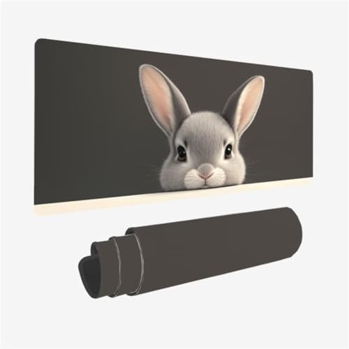 Mousepad 900x400mm XXL Mauspad Kaninchen Schreibtischunterlage Kunst Muster mit rutschfeste Gummibasis, Vernähte Kanten, WassXerdicht Desk Mat, Anti-Rutsch, Waschbar, Gamer Gaming PC Zubehör,Model147 Mousepad 900x400mm XXL Mauspad Kaninchen Schreibtischunterlage Kunst Muster mit rutschfeste Gummibasis, Vernähte Kanten, WassXerdicht Desk Mat, Anti-Rutsch, Waschbar, Gamer Gaming PC Zubehör,Model147 von Zhxizscc
