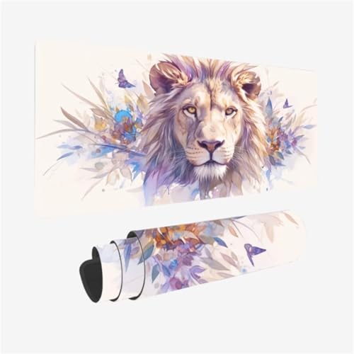 Schmetterling Mauspad 900 x 400 x 3mm Schreibtischunterlage LöWe Mousepad mit Vernähte Kanten und rutschfeste Gummibasis, WassXerdicht Mauspad PC Zubehör, Office Deko, Geschenke für Männer,Model194 Schmetterling Mauspad 900 x 400 x 3mm Schreibtischunterlage LöWe Mousepad mit Vernähte Kanten und rutschfeste Gummibasis, WassXerdicht Mauspad PC Zubehör, Office Deko, Geschenke für Männer,Model194 von Zhxizscc