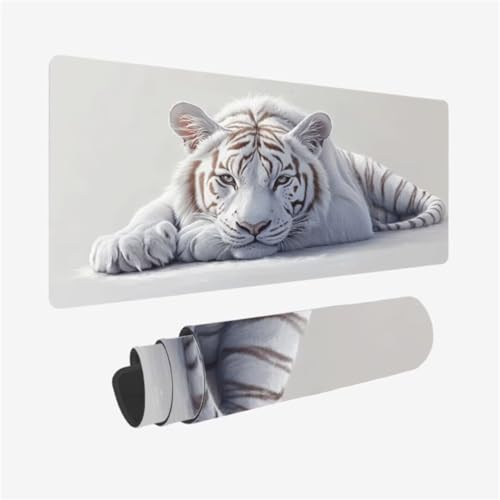 Tier Mauspad 600 x 300 x 3mm Schreibtischunterlage Tiger Mousepad mit Vernähte Kanten und rutschfeste Gummibasis, WassXerdicht XXL Mauspad PC Zubehör, Home Office Deko, Geschenke für Männer,Model236 Tier Mauspad 600 x 300 x 3mm Schreibtischunterlage Tiger Mousepad mit Vernähte Kanten und rutschfeste Gummibasis, WassXerdicht XXL Mauspad PC Zubehör, Home Office Deko, Geschenke für Männer,Model236 von Zhxizscc