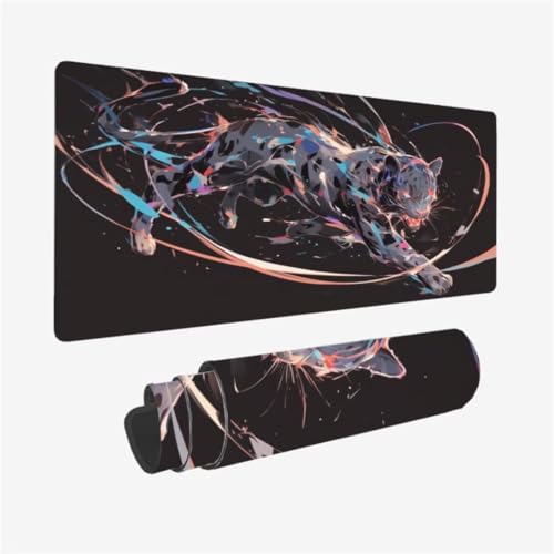 abstrakt Mauspad 800 x 300 x 3mm Schreibtischunterlage Leopard Mousepad mit Vernähte Kanten und rutschfeste Gummibasis, WassXerdicht XXL Mauspad PC Zubehör, Office Deko, Geschenke für Männer,Model164 abstrakt Mauspad 800 x 300 x 3mm Schreibtischunterlage Leopard Mousepad mit Vernähte Kanten und rutschfeste Gummibasis, WassXerdicht XXL Mauspad PC Zubehör, Office Deko, Geschenke für Männer,Model164 von Zhxizscc