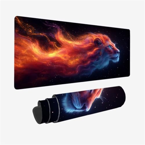abstrakt Mauspad 900 x 300 x 3mm Schreibtischunterlage LöWe Mousepad mit Vernähte Kanten und rutschfeste Gummibasis, WassXerdicht XXL Mauspad PC Zubehör, Office Deko, Geschenke für Männer,Model368 abstrakt Mauspad 900 x 300 x 3mm Schreibtischunterlage LöWe Mousepad mit Vernähte Kanten und rutschfeste Gummibasis, WassXerdicht XXL Mauspad PC Zubehör, Office Deko, Geschenke für Männer,Model368 von Zhxizscc